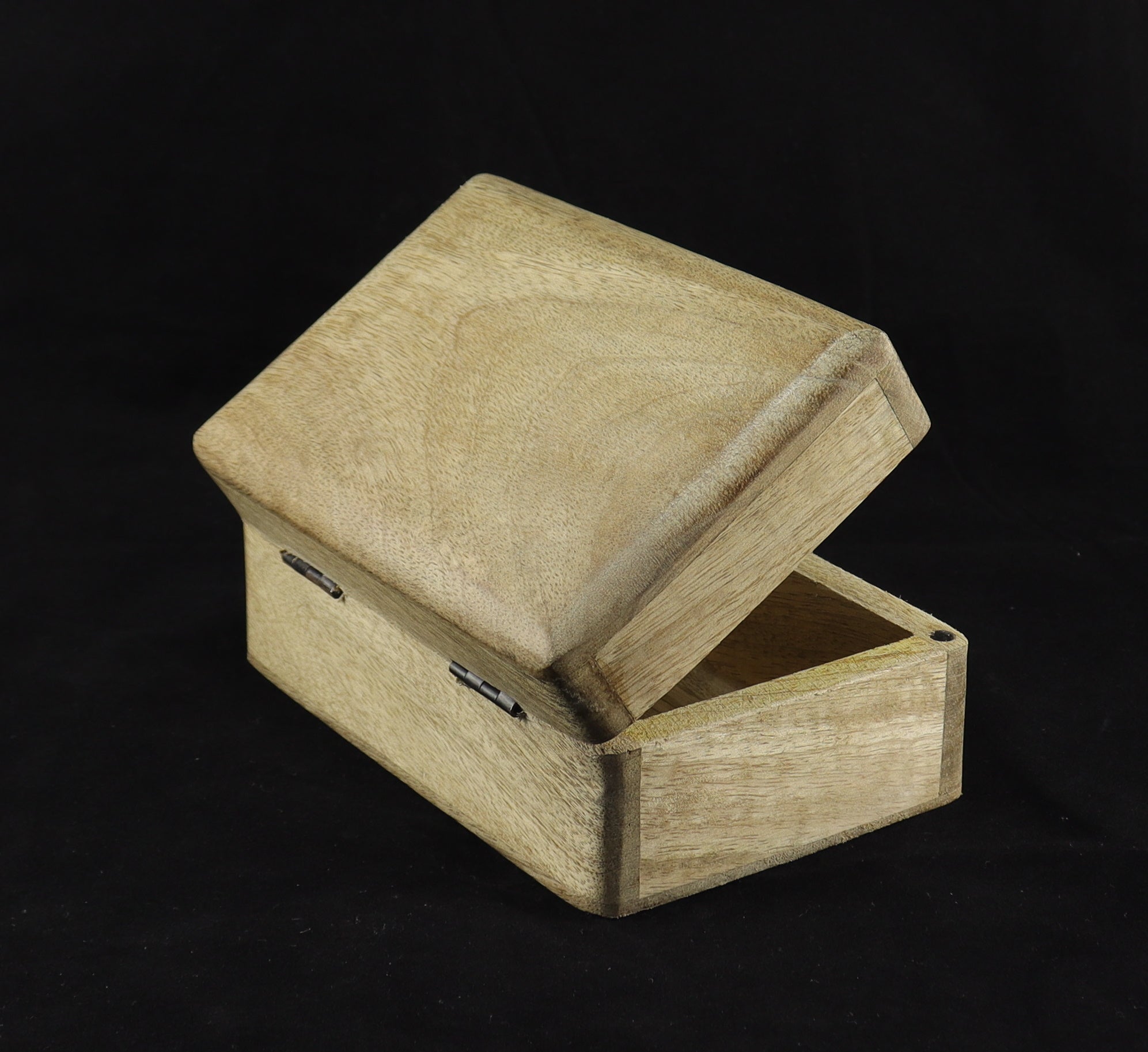 Holztruhe Holzbox aus Mangoholz natur mit Magnetverschluss  Look Schatulle Schmuckschatulle