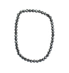 Armband aus Hämatit facettiertes Armband Stein Trommelstein Anhänger Perlen Kugeln Heilstein Edelstein Kugelarmband Perlenarmband Edelsteinarmband Stretcharmband Gummiarmband Armschmuck Schmuckstein Rohstein Rohstück Schmuck Kettenanhänger