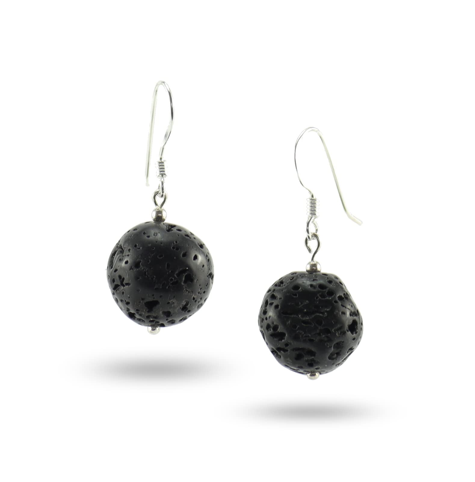 schwarze lava lavastein lavagestein vulkanlava Ohrstecker Ohrschmuck Stein Trommelstein Rohstein Schmuck Silberschmuck Hänger Perlen Edelstein Heilstein Schmuckstein Glücksstein Schutzstein Stecker Silberstecker