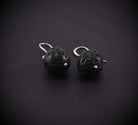 schwarze lava lavastein lavagestein vulkanlava Ohrstecker Ohrschmuck Stein Trommelstein Rohstein Schmuck Silberschmuck Hänger Perlen Edelstein Heilstein Schmuckstein Glücksstein Schutzstein Stecker Silberstecker