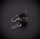 schwarze lava lavastein lavagestein vulkanlava Ohrstecker Ohrschmuck Stein Trommelstein Rohstein Schmuck Silberschmuck Hänger Perlen Edelstein Heilstein Schmuckstein Glücksstein Schutzstein Stecker Silberstecker