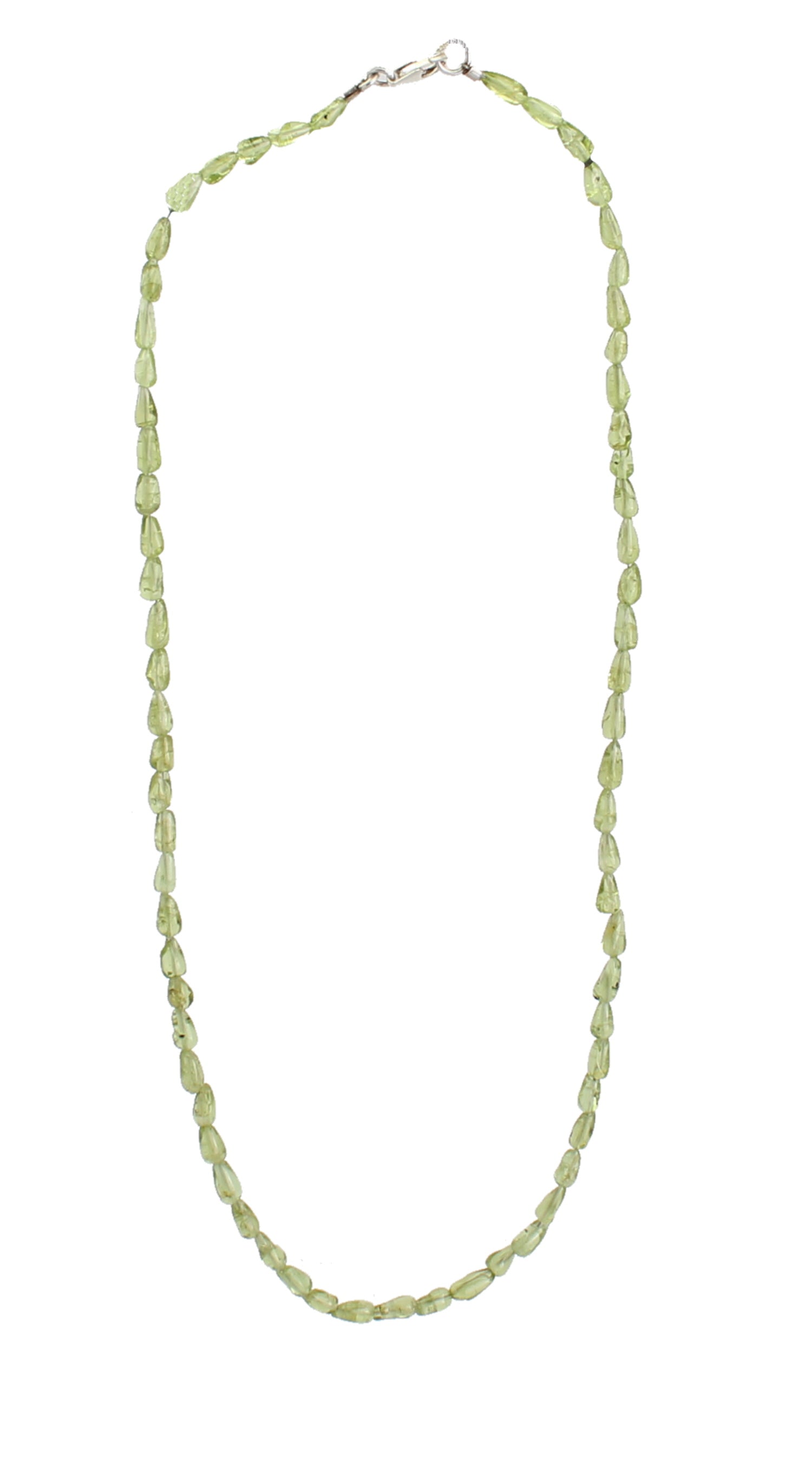 Halskette Kette aus Peridot Olivin Stein Trommelstein Anhänger Kugelkette Perlenkette Peridotketten Peridotstein Peridotschmuck Olivinstein Olivinschmuck Olivinkette Peridot Olivin Collier Halsschmuck Olivincollier Peridotcollier