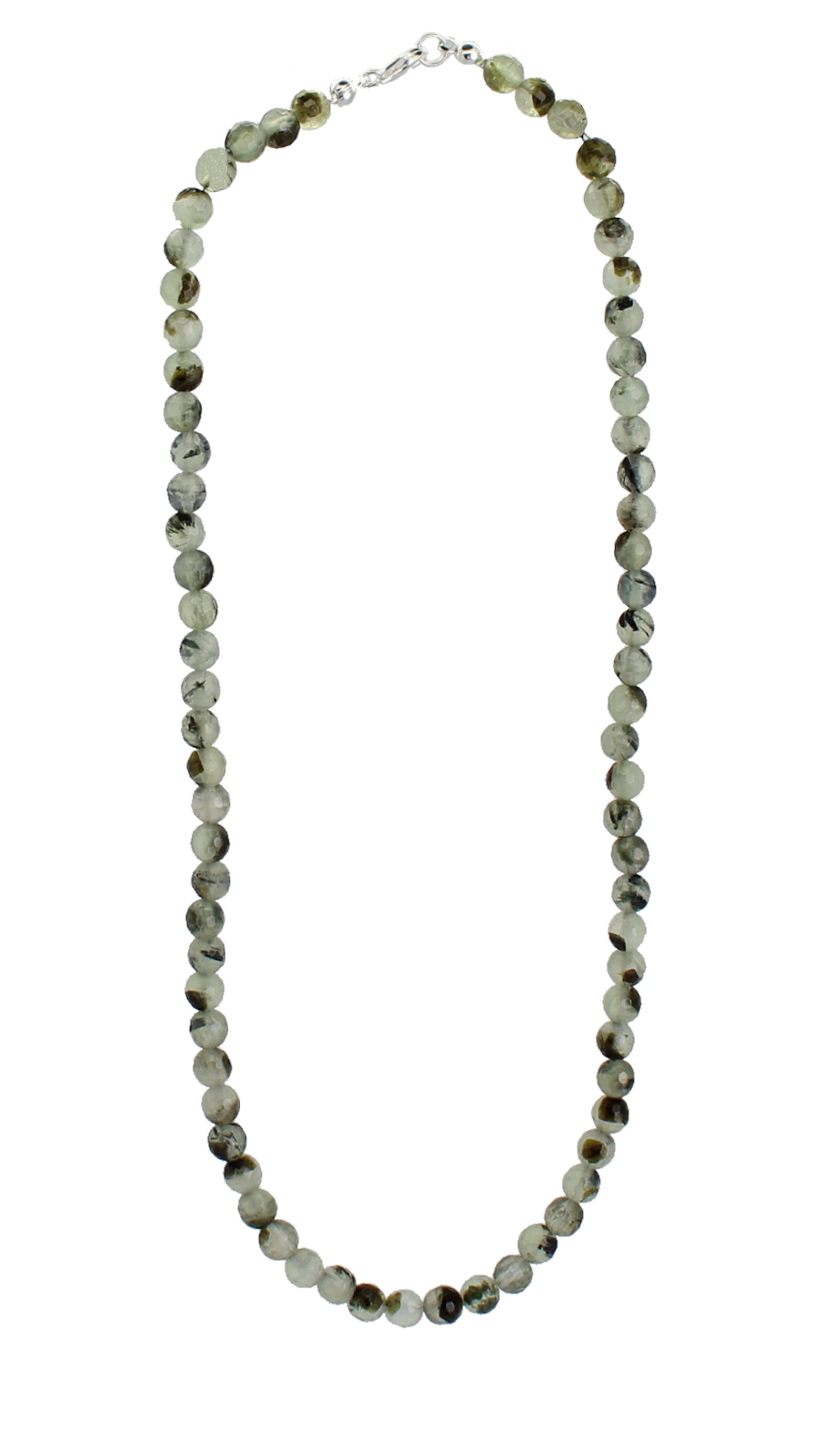 Halskette Kette aus Prehnit Stein Trommelstein Anhänger Perlenkette Kugelkette Buttonkette Collier Halsschmuck Kettenschmuck Ketten Edelstein Heilstein Halsschmuck Schmuck Schmuckstein Prehnitkette Prehnitschmuck Prehnitcollier Prehnitstein