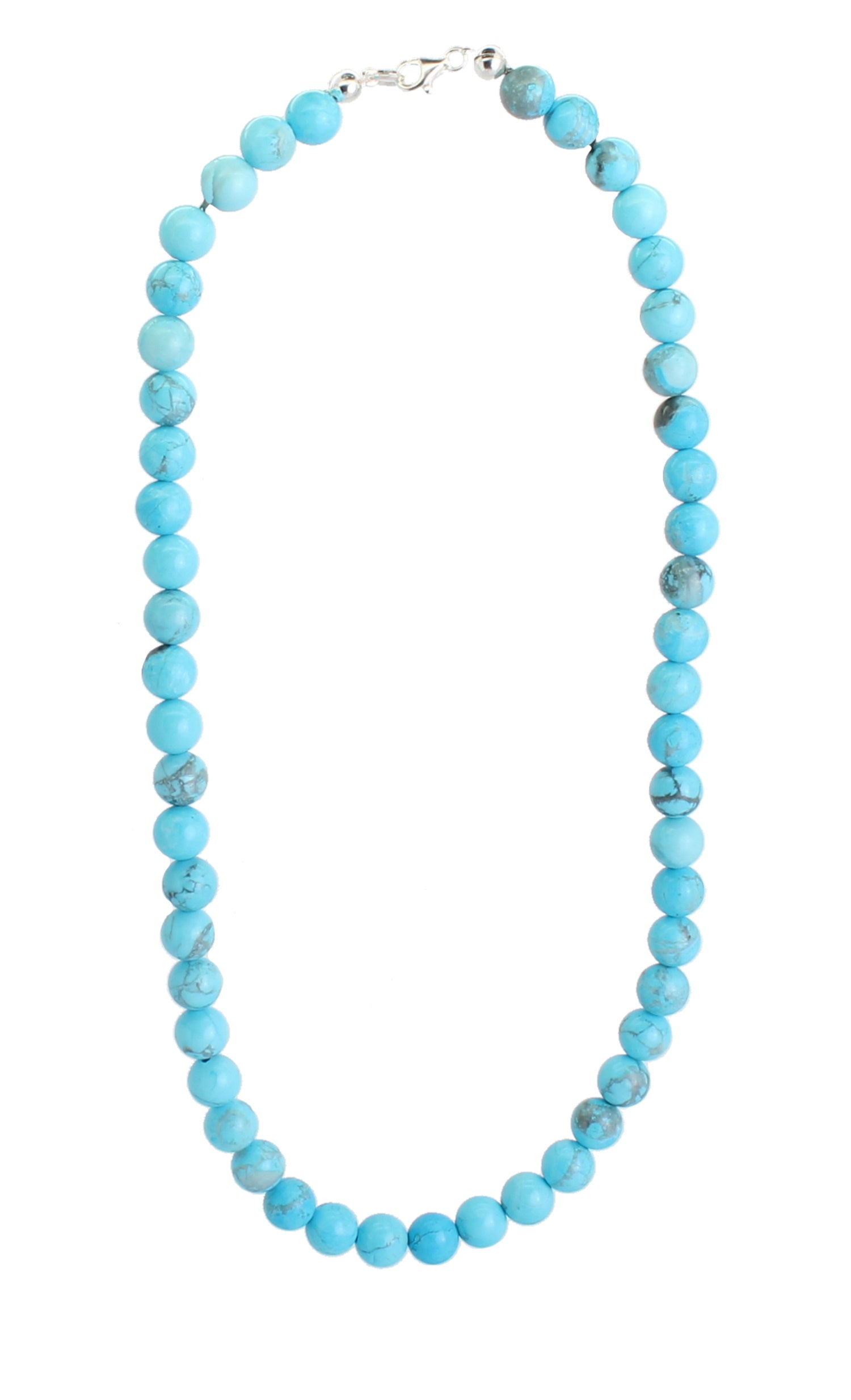 Halskette Kette aus Türkis Stein Trommelstein Anhänger Perlenkette Kugelkette Buttonkette Collier Halsschmuck Kettenschmuck Ketten Edelstein Heilstein Halsschmuck Schmuck Schmuckstein Türkiskette Türkisschmuck Türkisstein