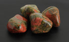 Unakit Stein Trommelstein Anhänger Edelstein Heilstein Rohstein Rohstück Handstein Handschmeichler Taschenstein Glücksstein Schutzstein Schmuckstein Dekostein Unakitstein Unakite